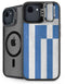 Greece Flag Distressed iPhone 16e Kickstand Case