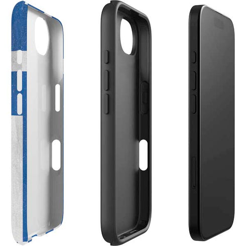 Greece Flag Distressed iPhone 16e Impact Case