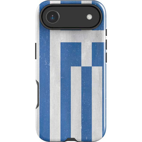 Greece Flag Distressed iPhone 17 Air Impact Case