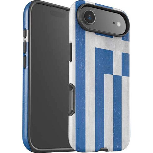 Greece Flag Distressed iPhone 17 Air Impact Case