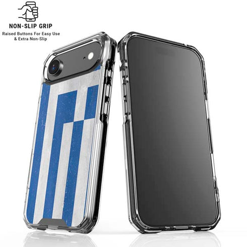Greece Flag Distressed iPhone 17 Air MagSafe Case