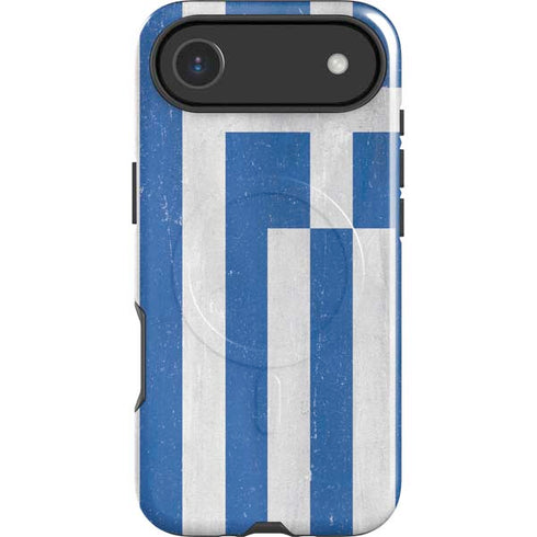Greece Flag Distressed iPhone 17 Air Magsafe Impact Case