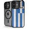 Greece Flag Distressed iPhone 17 Kickstand Case