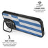 Greece Flag Distressed iPhone 17 Kickstand Case
