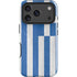 Greece Flag Distressed iPhone 17 Pro Impact Case