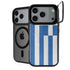 Greece Flag Distressed iPhone 17 Pro Kickstand Case