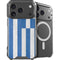 Greece Flag Distressed iPhone 17 Pro Max MagSafe Case