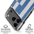 Greece Flag Distressed iPhone 18 Pro Clear Case