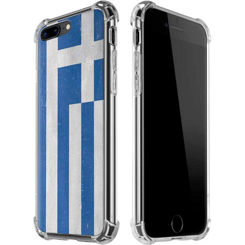 Greece Flag Distressed iPhone Cases