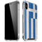Greece Flag Distressed iPhone X/XS Clear Case