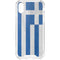 Greece Flag Distressed iPhone XS Clear Case