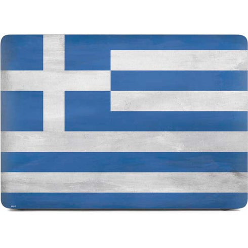 Greece Flag Distressed Apple MacBook Air Skin