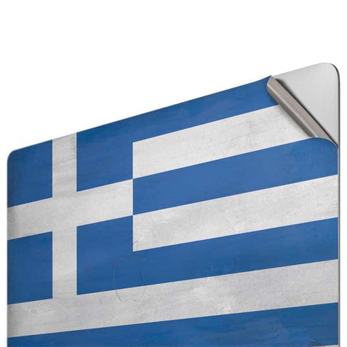 Greece Flag Distressed Apple MacBook Pro 16-inch Skin