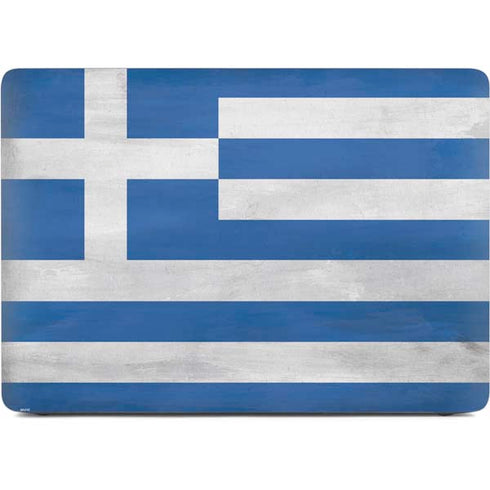 Greece Flag Distressed Apple MacBook Pro 16-inch Skin