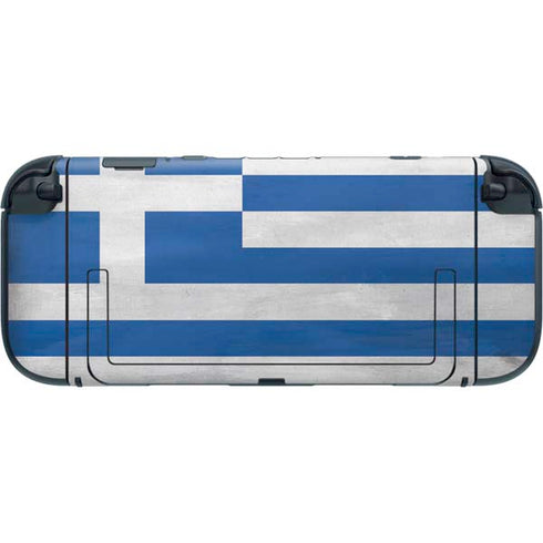 Greece Flag Distressed Nintendo Switch 2 (2025) with Joy-Con Skin