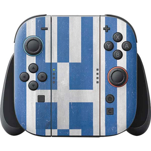 Greece Flag Distressed Nintendo Switch 2 (2025) Joy-Con Controller Skin