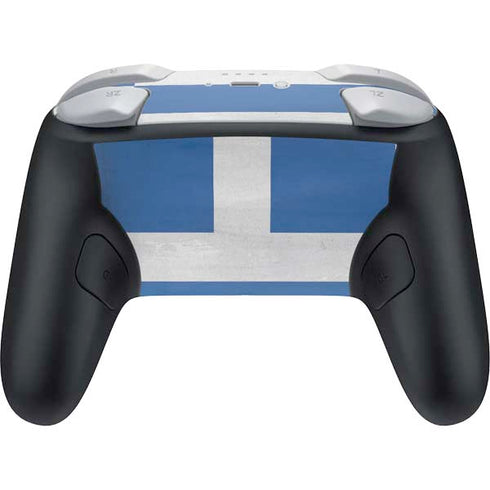 Greece Flag Distressed Nintendo Switch 2 (2025) Pro Controller Skin