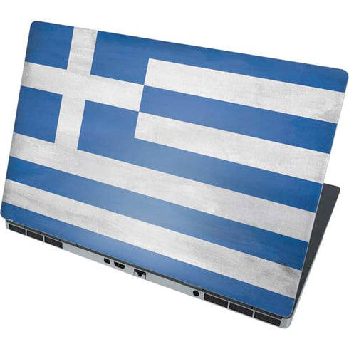 Greece Flag Distressed Dell Precision Skin