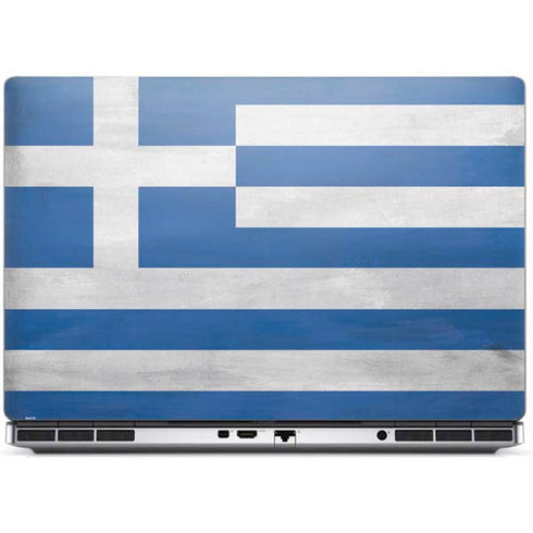 Greece Flag Distressed Dell Precision Skin