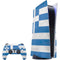Greece Flag Distressed PlayStation PS5 Skins