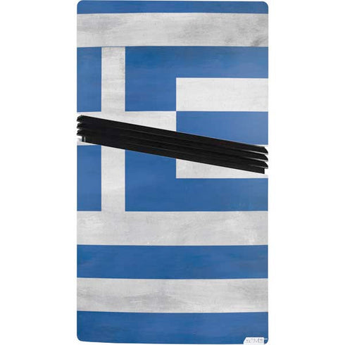 Greece Flag Distressed PS5 Pro Bundle Skin