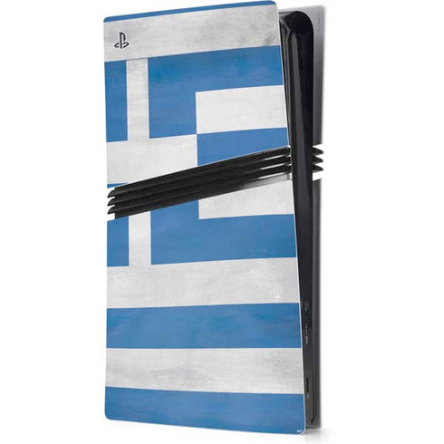 Greece Flag Distressed PlayStation PS5 Skins