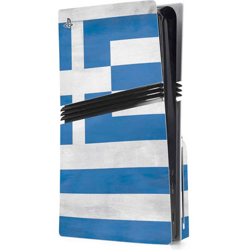 Greece Flag Distressed PlayStation PS5 Skins