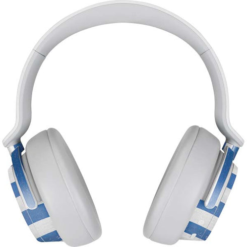 Greece Flag Distressed Surface Headphones Skin
