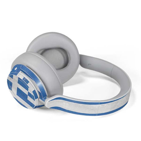 Greece Flag Distressed Surface Headphones Skin