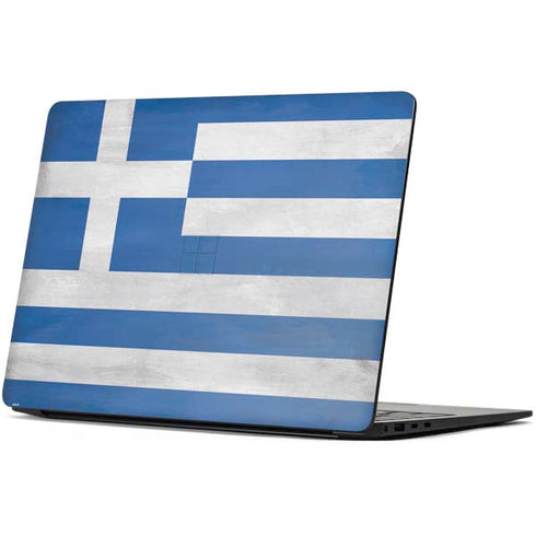 Greece Flag Distressed Surface Laptop 7 15in Skin