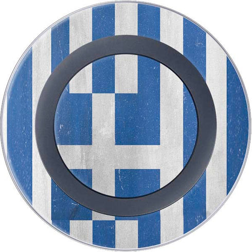 Greece Flag Distressed Wireless Charger Skin