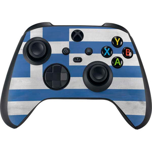 Greece Flag Distressed XBox Series X Digital Edition Bundle Skin