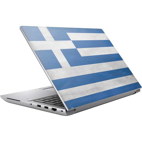 Greece Flag Distressed HP ZBook Fury 16 G10 Skin