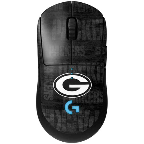 NFL Green Bay Packers Black & White G Pro Wireless Gaming Mouse Skin