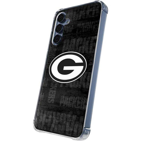 NFL Green Bay Packers Black & White Galaxy A35 5G Clear Case