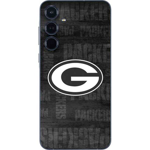 NFL Green Bay Packers Black & White Galaxy A35 5G Skin
