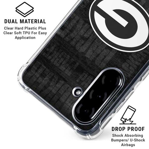 NFL Green Bay Packers Black & White Galaxy A36 5G Clear Case