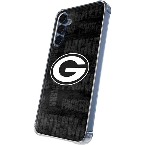 NFL Green Bay Packers Black & White Galaxy A55 5G Clear Case