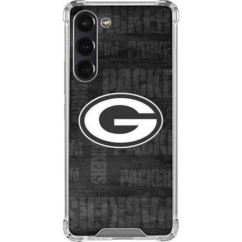 NFL Green Bay Packers Black & White Galaxy S24 FE Clear Case