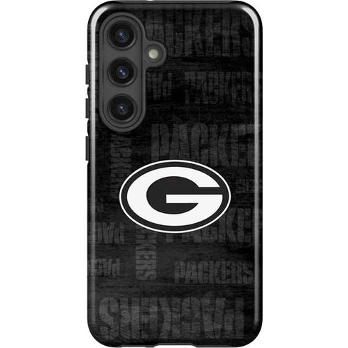 NFL Green Bay Packers Black & White Galaxy S25 Plus Impact Case