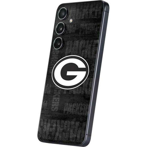 NFL Green Bay Packers Black & White Galaxy S24 Plus Skin