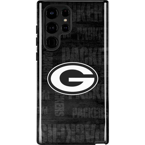 NFL Green Bay Packers Black & White Galaxy Cases