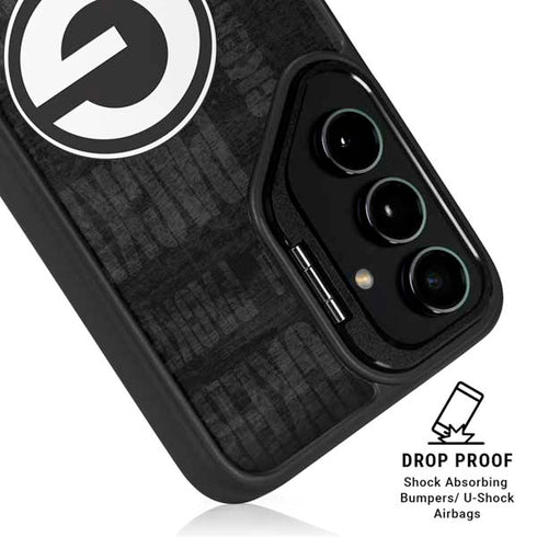 NFL Green Bay Packers Black & White Galaxy S25 Ultra Kickstand Case