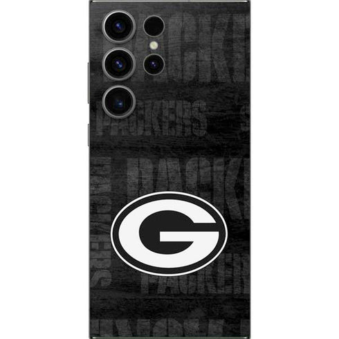 NFL Green Bay Packers Black & White Galaxy S24 Ultra Skin