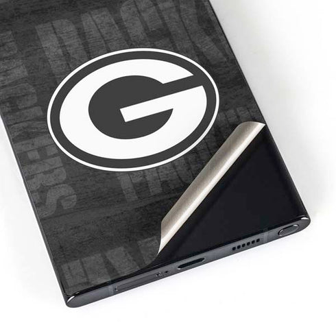 NFL Green Bay Packers Black & White Galaxy S25 Ultra Skin