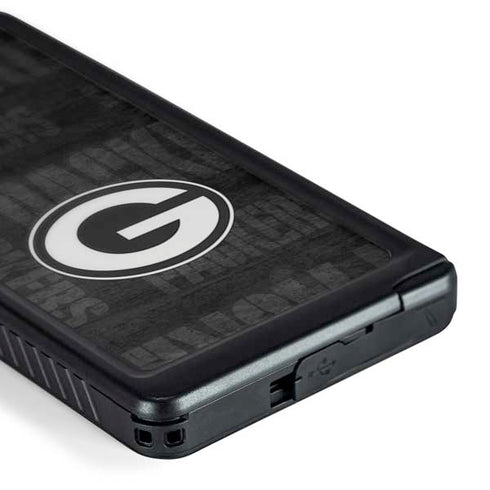 NFL Green Bay Packers Black & White Galaxy S24 Ultra Waterproof Case
