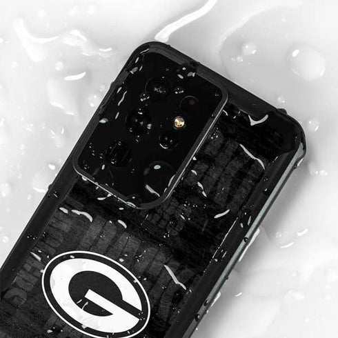 NFL Green Bay Packers Black & White Galaxy S24 Ultra Waterproof Case