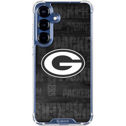 NFL Green Bay Packers Black & White Galaxy S25 Plus Clear Case