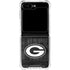 NFL Green Bay Packers Black & White Galaxy Z Flip6 Clear Case
