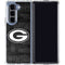 NFL Green Bay Packers Black & White Galaxy Z Fold5 5G Clear Case